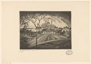 Sunset by Lodewijk Schelfhout (signed by artist)