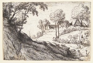 Village on Top of a Hill by Lodewijk de Vadder