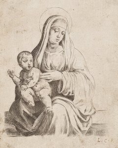 The Beautiful, Small Madonna of Giacomo Francia by Lodovico Carracci