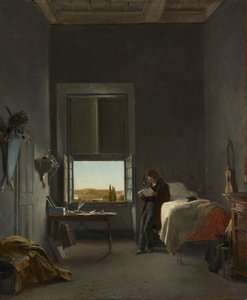 The Artist in His Room at the Villa Medici, Rome by Léon Cogniet