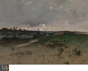 Landscape near Saint-Jean-le-Thomas (Normandy) by Leon Germain Pelouse