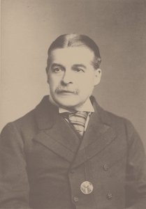 Portrait of the Composer Sir Arthur Sullivan by London . Photo studio Elliott and
