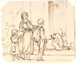Three Beggar Children