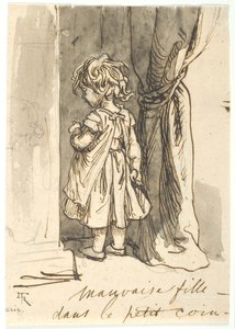 The Naughty Girl in the Corner by Lorenz Frølich