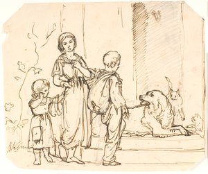 Three Beggar Children