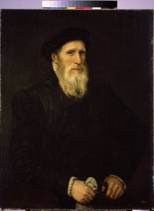 Portrait of an old man by Lorenzo (attr. to) Lotto