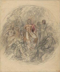 Study of Jove and Three Goddesses