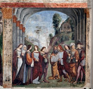 Life of St Cecilia: Wedding of St Cecilia and Valerian
