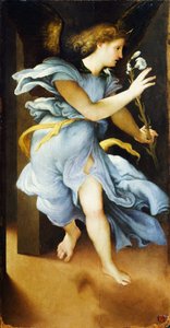 Announcing Angel, circa 1525, by Lorenzo Lotto (1480 ca- 1556)