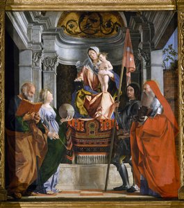 Madonna with Child and Saints (detail)