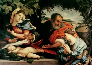 The Holy Family with St. Catherine of Alexandria