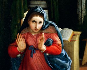 The Virgin announced (detail)