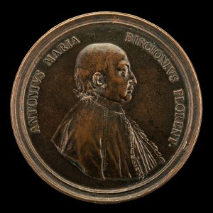 Antonio Maria Biscioni [obverse], 1725 by Lorenzo Maria Weber