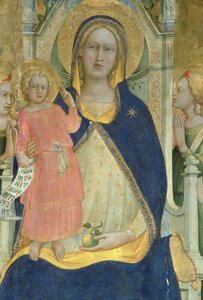 Madonna and Child Enthroned with Saints (detail)