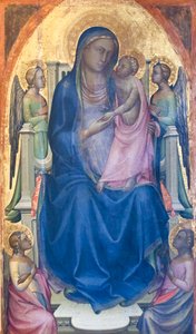 Virgin with Child Enthroned with Four Angels