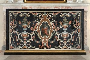 Antepedium dedicated to Saint Charles by Lorenzo Retti