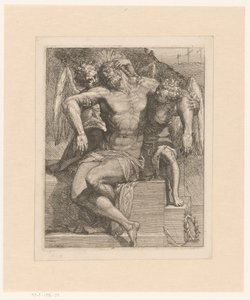 Dead Christ Supported by Two Angels by Lorenzo Sabatini