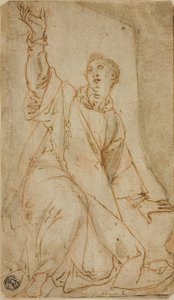 Kneeling Saint Stephen with Upraised Right Arm by Lorenzo Sabbatini