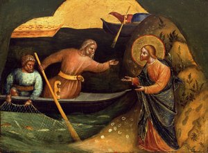 Calling of the Apostles Peter and Andrew (Detail), ca. 1370
