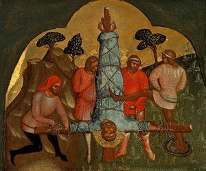 The Crucifixion of Peter (detail), Predella Panel, ca 1370