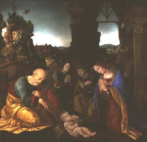 Madonna Adoring the Christ Child by Lorenzo di Credi