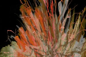 Fiery Abstract Strokes