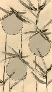 Sepia Cotton Plants by Lori Ann Folz