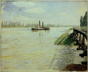 Rhine Steamer near Kehl