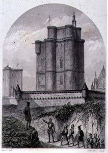The Keep of Vincennes, Engraved by Schroeder