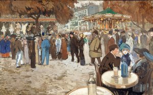 Funfair, Boulevard de Clichy, circa 1910