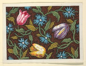 Floral Design for Printed Textiles by Louis Albert DuBois