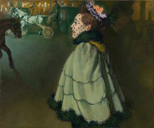 Woman at the Champs-Elysees by night by Louis Anquetin (1861-1932)