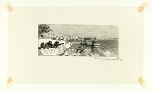 Bercy Wharf, plate two from Along the Seine and the Boulevards by Louis Auguste Lepère