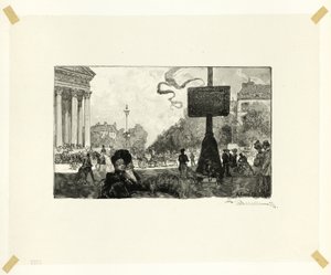 Corner of the Rue Royale, plate sixteen from Along the Seine and the Boulevards