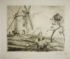 The Arrival at the Windmill by Louis Auguste Lepère
