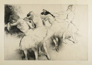 Four Dancers at the Bar by Louis Auguste Mathieu Legrand