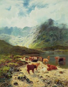 Ross-shire Loch by Louis Bosworth Hurt