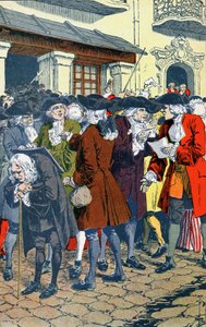 Crowd in front of Law Bank