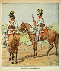 Illustration by Louis Bombled from the book The Memorial of Saint Helene by Count Emmanuel de Las Cases: Austrian Dragons featured, Private Collection