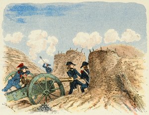 Illustration taken from the book "The Heroes of the Century", anecdotal recits by Dick de Lonlay and illustrated by Louis Bombled (1862-1927)