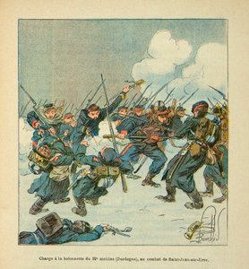 Charge to the Bayonet of the 22nd Mobile in the Battle of Saint Jean sur Evre in January 1871