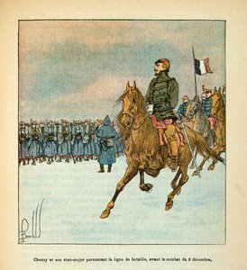 General Chanzy and His Staff Travel the Battle Line Before the Fighting of 8 December 1870