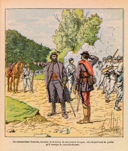 Colonel Bourras during the Brouvelieures fighting in October 1870