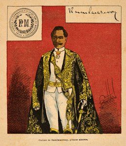 Portrait of Prime Minister Rainilaiarivony (1828-1896) by Louis Charles Bombled