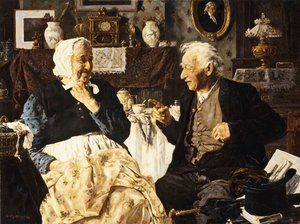 Tea and Conversation by Louis Charles Moeller