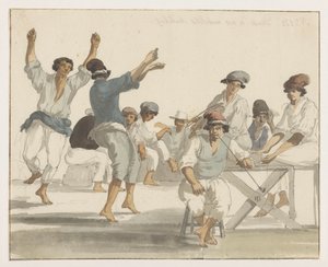 Dancing Maltese Sailors by Louis Ducros