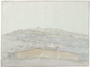 View of Montefusco (Voyage in Italy, Sicily, and Malta - 1778) by Louis Ducros