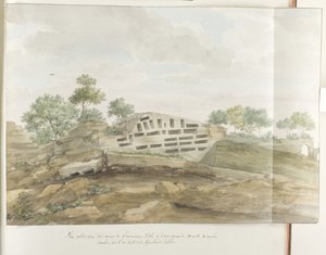 View of the Walls of Agrigentum and Many Rock Tombs