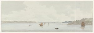View of a Part of the Mare Piccolo (Voyage in Italy, Sicily, and Malta - 1778 series) by Louis Ducros