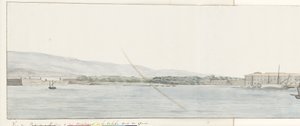 View of the Port of Messina and the Mountains of Calabria from the Quay